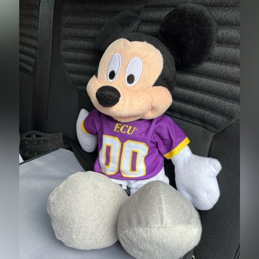 17” ECU East Carolina Pirates RARE Collector Mickey Mouse Soft Plush Toy Doll